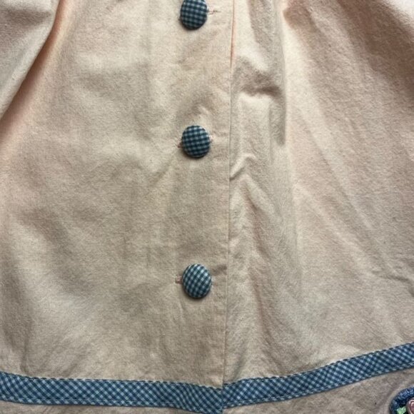 Vintage Bonnie Jean Pink and Gingham Dress Size 6 Made in USA - Picture 3 of 6